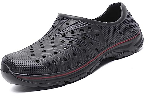 CERYTHRINA Zuecos de jardín para hombre, transpirables, transpirables, de goma suave, para playa, zapatos de agua EVA