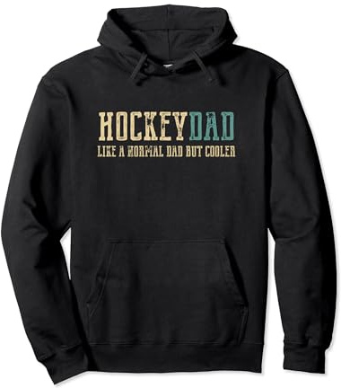 Regali Hockey Dad Like Normal Dad ma più cool Hockey Dad Felpa con Cappuccio