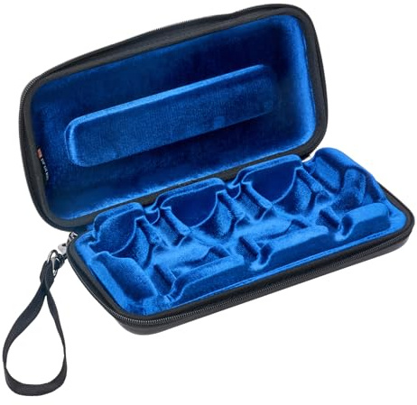 ProTec Trombone Mouthpiece with Zip, 6 Pieces, Black, Black