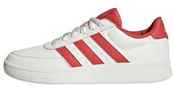 adidas Breaknet 2.0 Shoes, Zapatillas Mujer, Core White Bright Red Lucid Pink, 39 1/3 EU