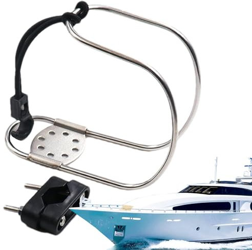 Uoqpty Anneau de sauvetage en acier inoxydable - Résistant à l'usure - Bouée de sauvetage multifonction pour bateau, yacht