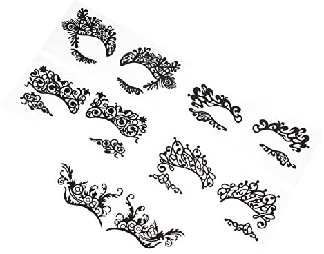 PACKOVE 5pezzi Adesivi Temporanei Per Occhi Adesivi Per Ombretto e Eyeliner Per Carnevale in Maschera Per Occhi Per Ombretto e Eyeliner Per