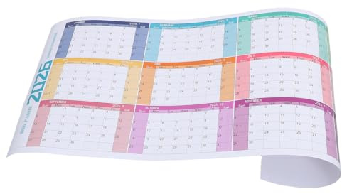 ifundom Calendario da Parete 2026 Gigante Annuale Planner Mensile Cancellabile a Secco Superficie Liscia Agenda da Ufficio per Casa Scuola e Pianificazione Familiare