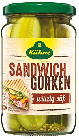 Kühne Sandwich Gurken, 330g