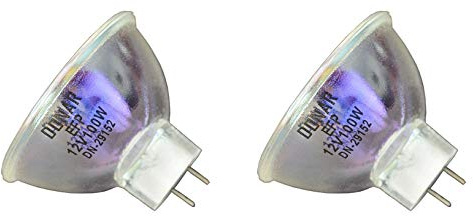 Donar 2pcs EFP 12V 100W RM-105 Bulb for Sankyo Dualux 1000 1000H 2000-H - ZEISS Microscope Illuminator Operation 99 Power Arm S1 S2 S3 S21 S4 Universal S3B SP8 - ZEISS IKON Voigtlander 8mm Movie Lamp