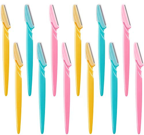 Jovitec 12 Pezzi Rasoio per Sopracciglia Shaper Trimmer Multicolore per Uomini e Donne