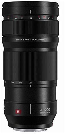 Panasonic LUMIX S PRO 70-200mm F4 Telephoto Lens, Full-Frame L Mount (Black)