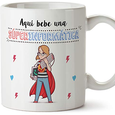 MUGFFINS Taza Informática (Superhéroes() - Regalos Originales y Divertidos de Informática