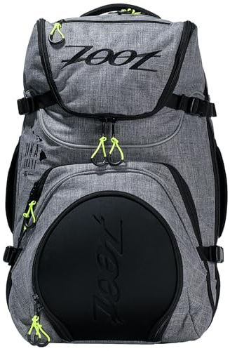 Zoot Ultra Tri Bag, Triathlon Transition Backpack with Wet Storage for Men & Women Athletes, Race Day, Travel & Train, Black
