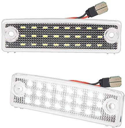 MbuyDIY LED License Plate Light Lamp Assembly Compatible with 1996-2024 4Runner 2008-2022 Sequoia 6000K White, Pack of 2