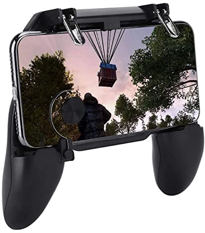 W11 + Kompakter Tragbarer Mobiler Gamepad Controller, Handheld Helfer für die Spielekonsole, für IOS/Android, Universal Game Trigger Joystick Gamepad für PUBG