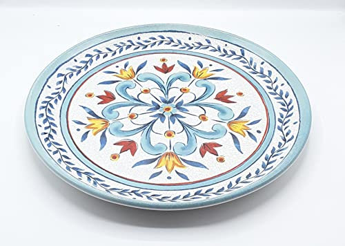 SERAFINO ZANI PLATO PIZZA IN CERAMICA CM 31 DECORO TAORMINA CTA4PZ31/6