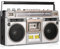 Boombox a Cassette, Registratore per Lettore di Cassette Radio, Radio AM/FM, Streaming Wireless, Slot USB/Micro SD, Ingresso Aux, Jack per Cuffie, Conversione di Cassette in USB/SD