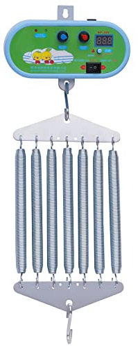 KumuJ Hängende Elektrische Wiegensteuerung,8W Motor Federwiege Geräuscharm einstellbarem Elektrische Babyschaukel Babywippe Controller mit mit Einstellbar Timer und 7 Stück Feder bis zu 20 kg