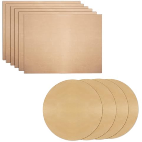 X-BLTU 10 Pack Oven Liners, Non Stick Reusable Silicone Baking Mat Teflon Sheets, Heat Resistant Baking Tray Liner Set, Nontoxic Baking Paper BBQ Grill Cooking Mat for Cake Bread Biscuit Meat