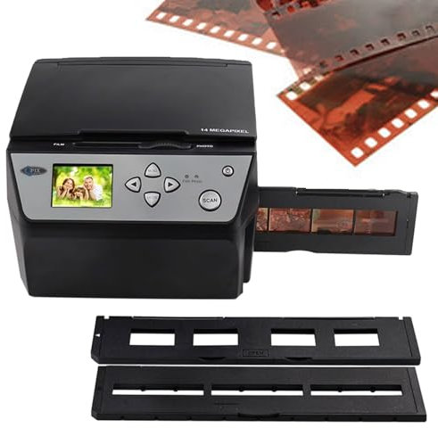 22MP Slide Photo Scanner, Converts 35mm 135 110 126 /Slides/Negatives To Digital JPG Photos, 2.4 Inch High Resolution Film Scanner, Support USB Output, for Home, Photo Studio, Photography Studio