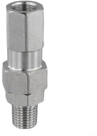 Articulación giratoria de acero inoxidable para lavadora de alta presión 360 grados NPT 3/8 pulgadas y 1/4 pulgadas conexión atornillado robusto resistente al desgaste fácil montaje evita torsión de