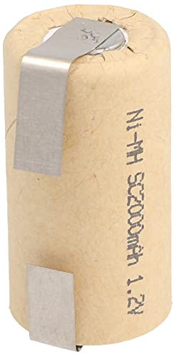 AccuCell – Batería Sub C 2200 NiMH con soldadura en forma de U