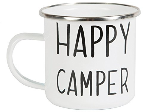 Sass & Belle Happy Camper Enamel Mug