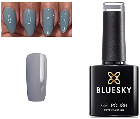Bluesky Pastel 09 PA09 Light Grey Nail Gel Polish UV LED Soak Off 10ml PLUS 2 Luvlinail Shine Wipes