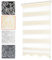 Bailena® Doppelrollo Klemmfix ohne Bohren - 4in1 Duo Rollo mit Muster Weiß Gold Glitzernd 140x200cm - Ranken & Blumen Motiv Doppelrollo mit Perlen - Gardinen Rollos für Fenster & Tür