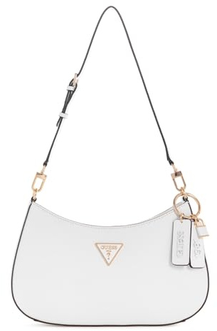 GUESS HWZG7879180 NOELLE TOP ZIP SHOULDER BAG Donna WHITE Taglia Unica