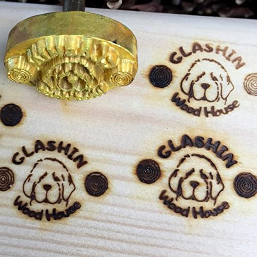 Anpassat märke järn för trä personligt märke järn värmestämpel för träbearbetning, grill och grillning (3,8 x 3,8 cm)
