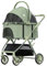 Hundebuggy Hundewagen Zusammenklappbarer Hunde-Kinderwagen Mit Aufbewahrungskorb, Reise-Haustier-Katzen-Kinderwagen Mit Rädern, Welpen-Kinderwagen Für Mittelgroße Und Kleine Hunde Katzenwagen Katzenbu