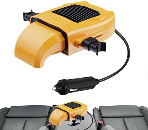 ALWIDA Car Heater, Car Dashboard Heater, Portable Car Heater With Swivel Stand, 12V Car Socket Car Heater Fan, Adjustable Usb Car Heater, Car Windshield Defogger For SUVs Trucks