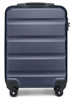 KONO Handgepäck Koffer Kabinentrolley M Leichter Reisekoffer aus Hartschale Rollkoffer mit TSA Schloss und 360° Spinner Räder, 55x38x20cm, 33Liter (Dunkelblau)