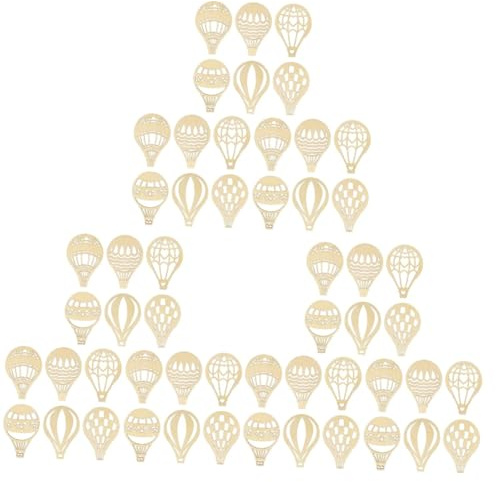 Gadpiparty 3 Set Trucioli Di Legno Di Mongolfiera Palloncino Vuoto Ritagliare Materiale Per Lavoretti Addobbi Legno Fetta Di Pittura Decorazione Da Appendere Per Feste Beige 18 Pezzi * 3