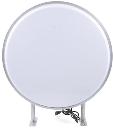 Caja de luz, 60 cm, LED, redonda, resistente al agua, con pantalla acrílica, publicidad luminosa para restaurantes, tiendas, empresas