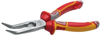 NWS 141-49VDE-205 - Alicate boca semiredonda curva de 205 mm.