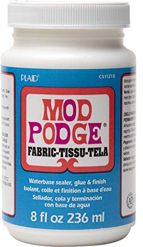 Mod Podge 8 Oz Stoff Verschönerungen, Synthetic Material, Weiss, 5.9 x 5.9 x 10.6 cm