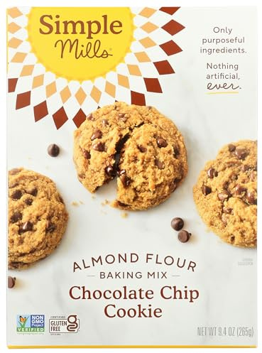 Simple Mills Almond Flour Mix, Chocolate Chip Cookie, Naturally Gluten Free, 9.4 oz