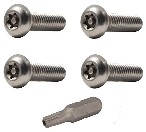 8 – 32 x 3/8 botón cabeza Torx Seguridad Tornillo De Máquina perno tornillos de rosca acero inoxidable resistencia.,, 25 unidades) tamaño 8 – 32 x 3/8 cm de largo