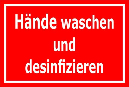 Melis-Folienwerkstatt Aufkleber Hände waschen - 60x40cm – 20 VAR S00225-173-D