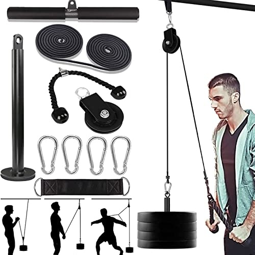 Taeku Máquina de Cable de polea para Hombres y Mujeres, Equipo Profesional de Fuerza Muscular, antebrazo, muñeca, Rodillo de Entrenamiento 2,5m Nylon