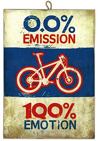 KUSTOM ART Quadro Quadretto Stile Vintage Immagine Bici Ecologica da Collezione Stampa Laser su Legno Alta qualità Made in Italy - Idea Regalo