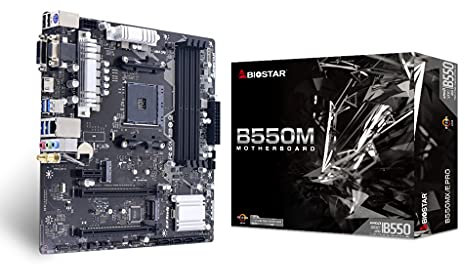 Biostar B550MX/E Pro Carte mère AMD B550 Emplacement AM4 Micro ATX