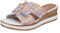 Remonte Damen D6456 Slipper, Weiss-Multi / 90, 41 EU