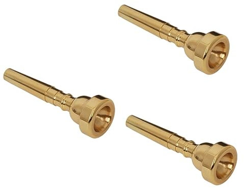 Amosfun 3stücke Kupfer Trompetenmundstück Präzises Design Für Anfänger Und Profis Geeignet Trompete Und Hohe Register Hervorragende Klangqualität
