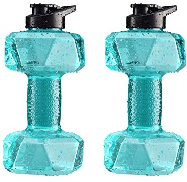 Lot de 2 Haltères à Eau, Haltères Remplissables à l'eau, Haltères Flottants, Poids d'eau pour Exercices en Piscine, Barres à Main de Natation, équipement D'aquagym pour Adultes et Enfants Débutants