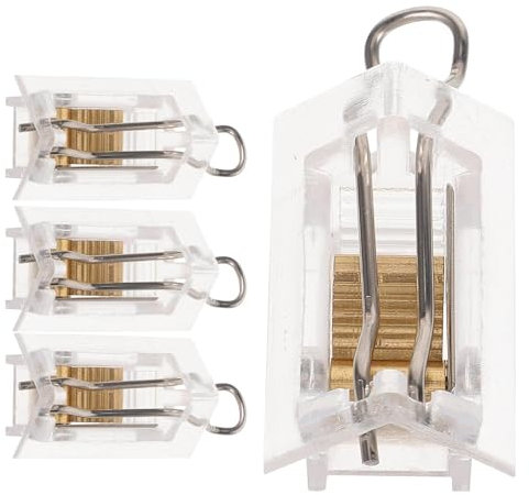 Koorium Lot de 4 rideaux de fenêtre pour stores vénitiens - Pièces d'installation pour stores vénitiens - Verrouillage de cordon pour store vénitien - Cordon de serrage