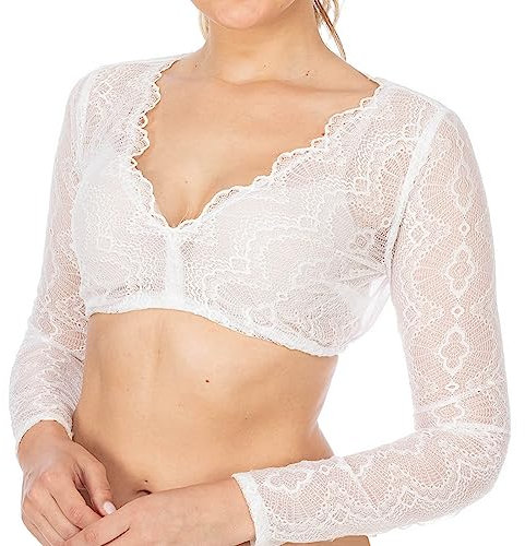 MNSWR Tramontana Dirndlbluse,Trachtenhut Für Oktoberfest Dirndl & Dirndl-Sets Für Mädchen Halloween-Dekoration Trachtenwesten Für Hochgeschlossen Dirndlbluse Bluse Weiß Damen Kurzarm Tracht Bluse,Okt