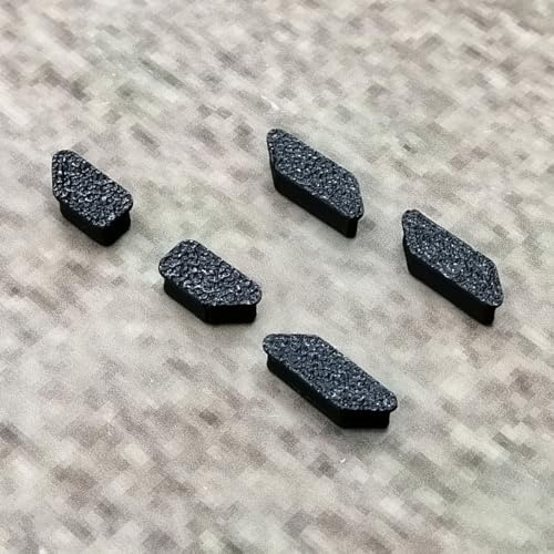 ULEIVA Lot de 5 boutons de rechange, noirs, compatibles avec Garmin Edge 520, pour ordinateur de vélo, réparation (noir)