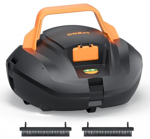 (2026 Upgrade) CliBot S1 Pool Vacuum for Above Ground Pools with 120 Min Runtime, Cordless Robotic Pool Cleaner with Dual-Motor, 2 Cleaning Path, Auto-Parking for Above Ground and Flat In-Ground Pools