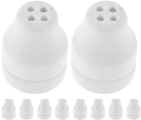 Toyvian estremità Cordino Tende 4 Fori in Plastica Bianca 10 Pezzi Accessori per Finestre Casa Maniglia Peso Cordino per Tende e Persiane Orizzontali Facile da Installare