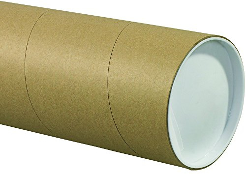 Aviditi P5024KHD Jumbo Mailing Tubes, 5 x 24, Kraft (Pack of 15)