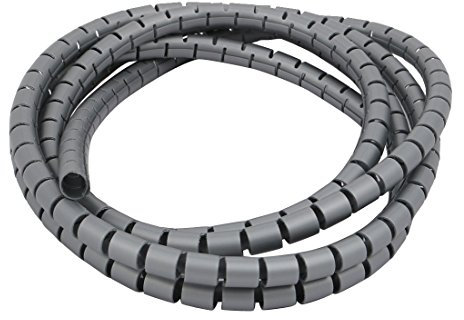 Aexit Filo avvolgente a spirale flessibile da 10 mm con cavo a spirale, 2 metri di lunghezza con clip ID: 226447